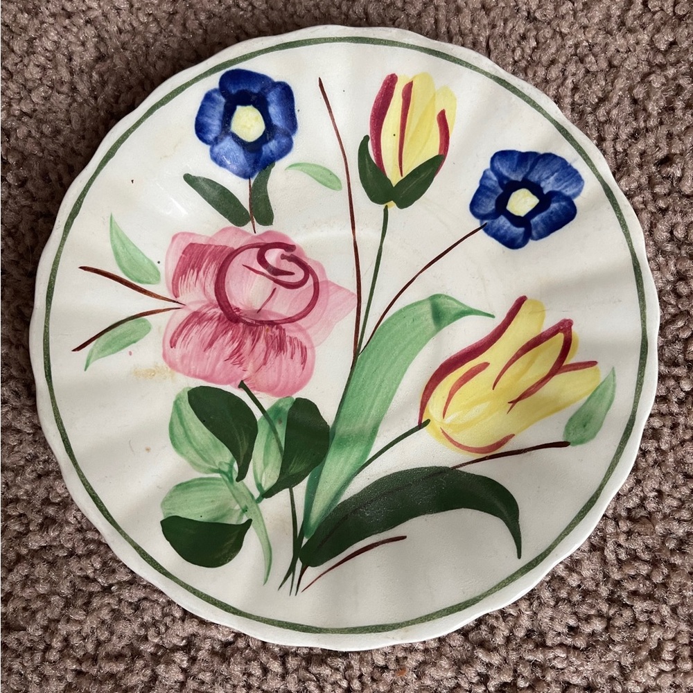 Blue Ridge Southern Pottery in the "Garden Lane" pattern